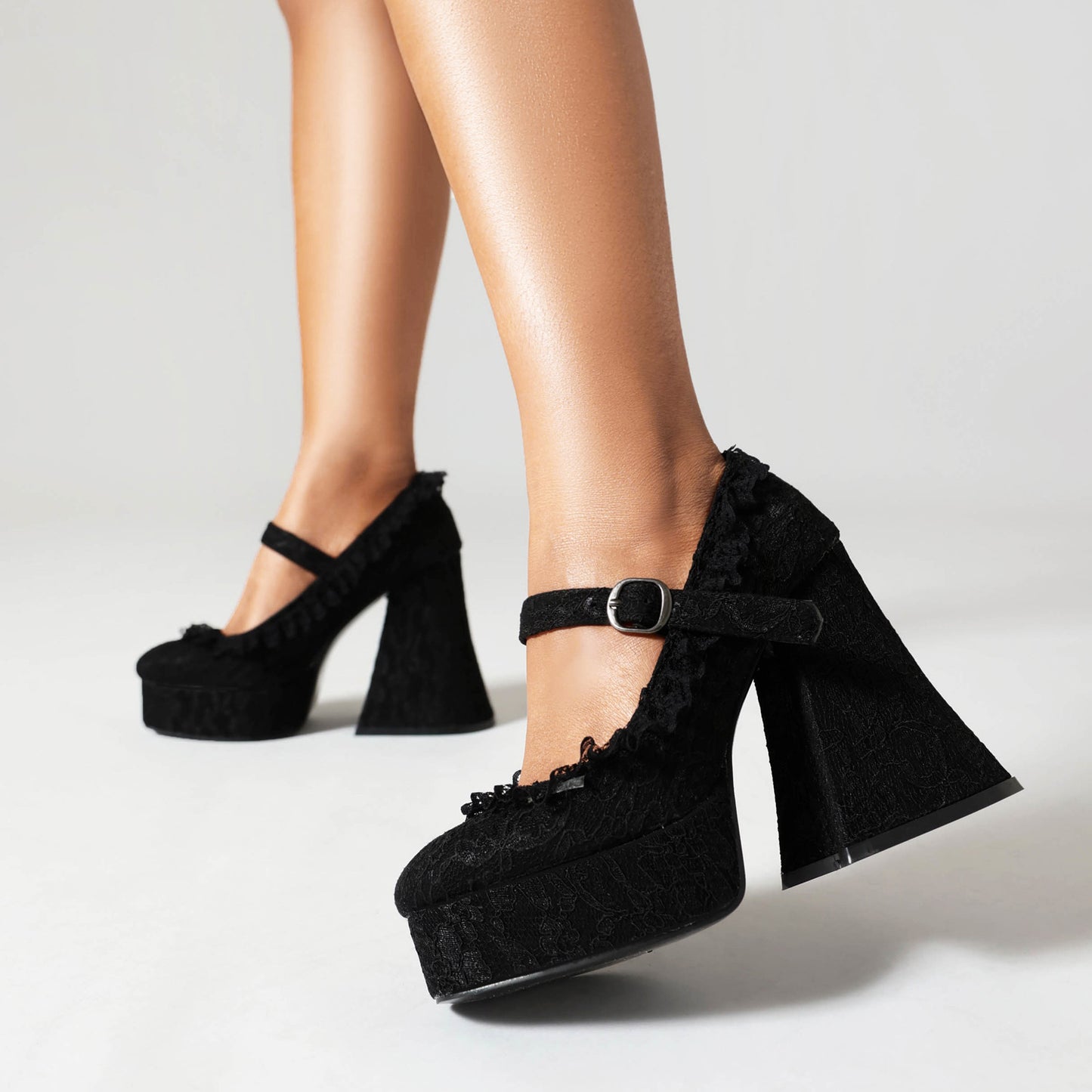 Scalet Lace High Heels