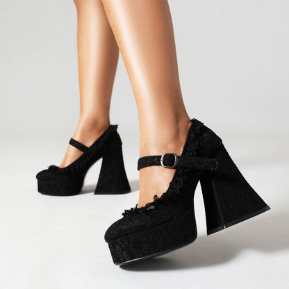 Scalet Lace High Heels