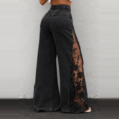 Black with black lace, back